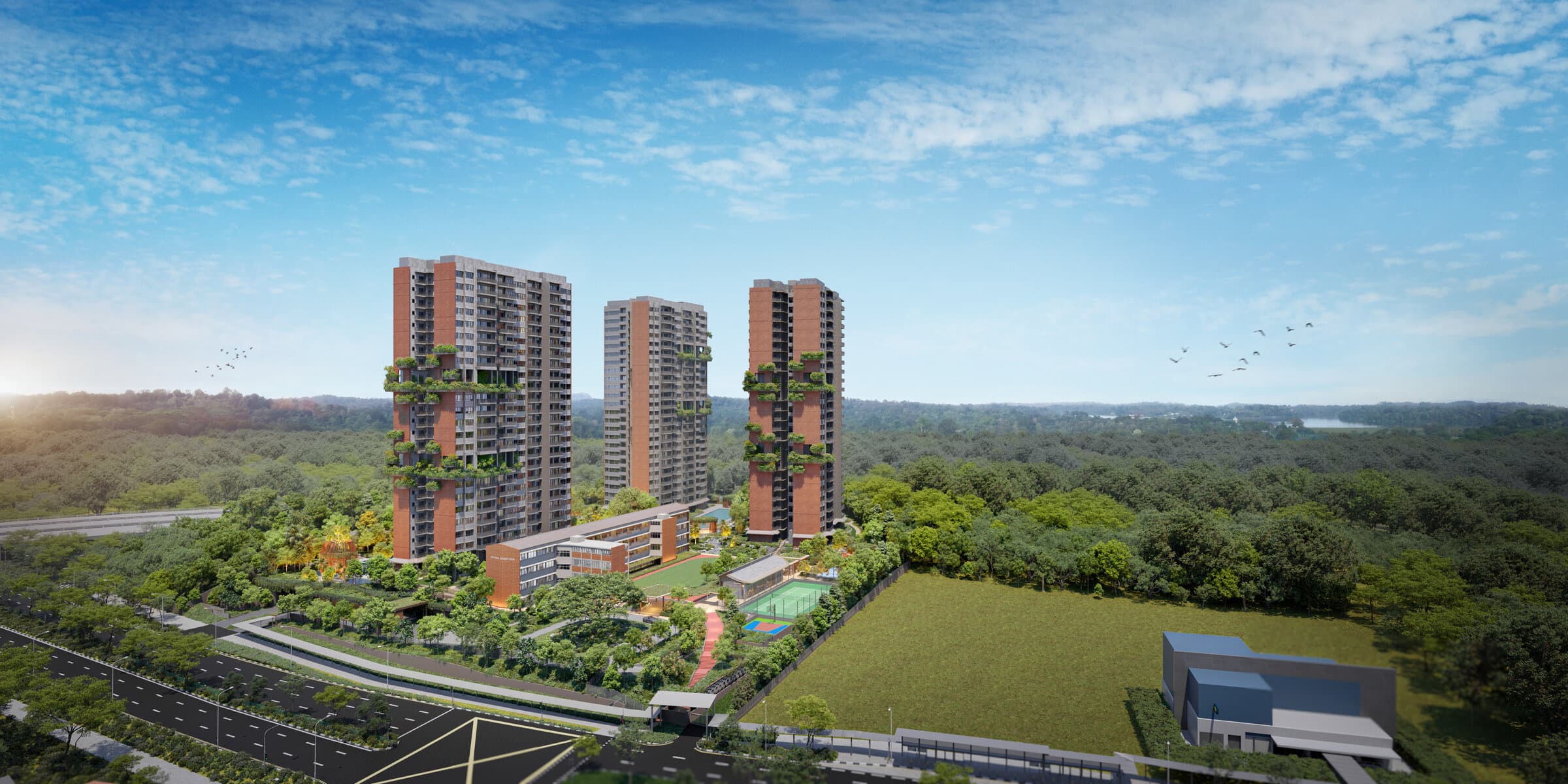 Springleaf Residence aerial view